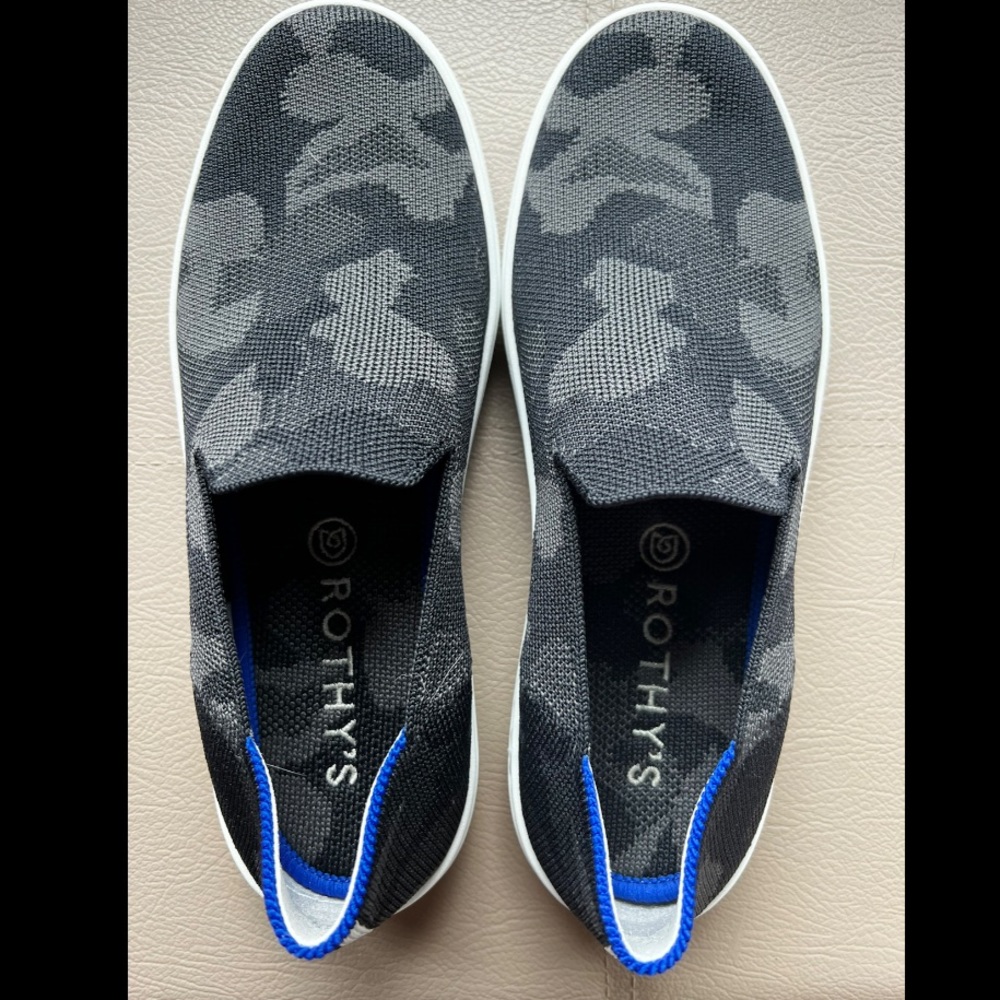 Rothy’s Dark Grey Camo Sneakers